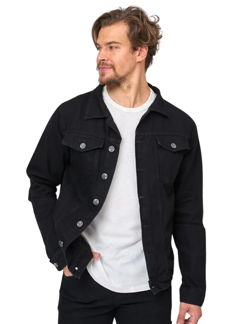 Jaqueta masculino jeans de manga longa