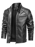 Jaqueta Couro Premium Estilo & Proteção para Homens Maduros